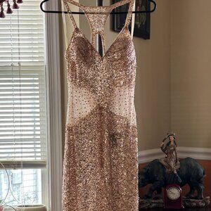 Gold Mini dress
